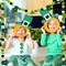 3 Pack St. Patrick's Day Felt Garlands - 6.6 Feet Pom Pom Felt Ball Shamrock Leprechaun Hat Hanging Banners